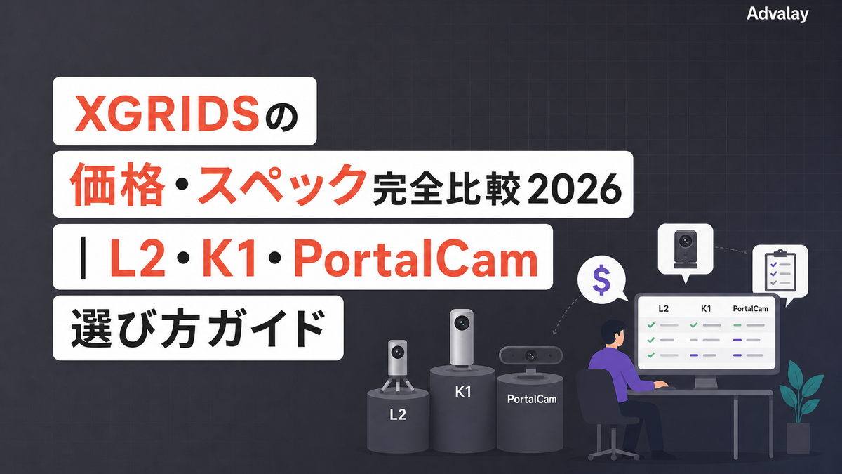 XGRIDSの価格・スペック完全比較2026｜L2・K1・PortalCam選び方ガイド
